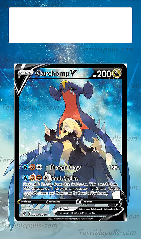 Garchomp V Astral Radiance Extended Art