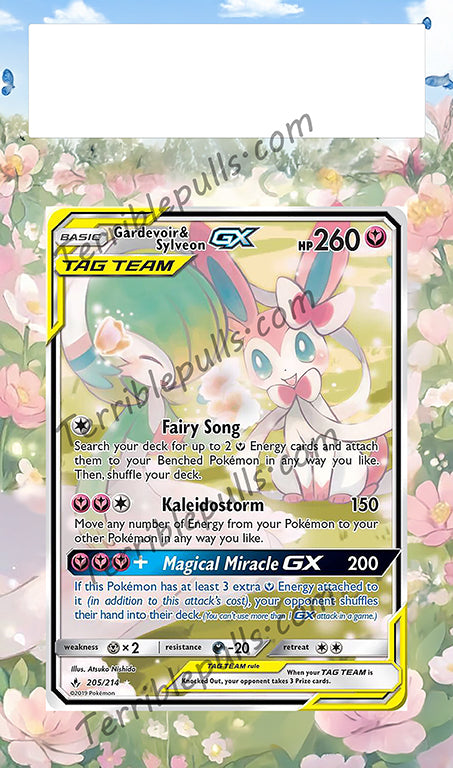 Gardevoir & Sylveon GX Tag Team 205 Extended Art