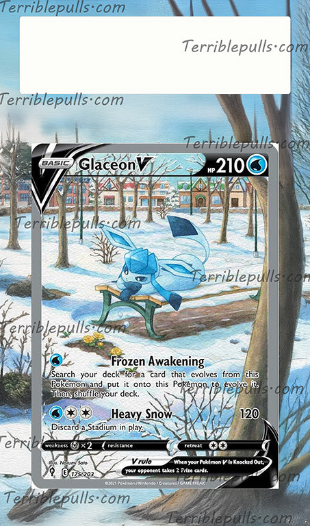 Glaceon V Evolving Skies Extended Art