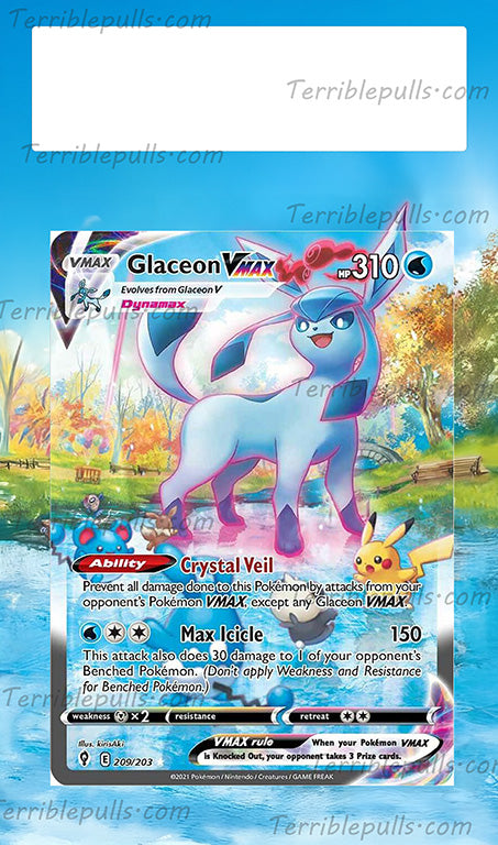 Glaceon VMAX Evolving Skies Extended Art