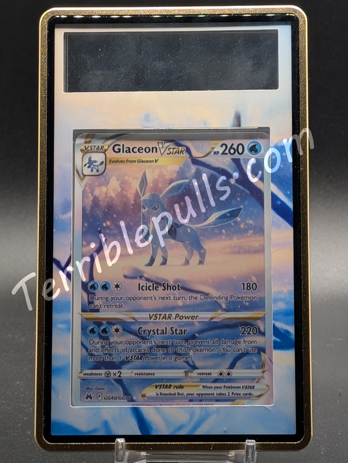 Glaceon Vstar GG40 Crown Zenith Extended Art