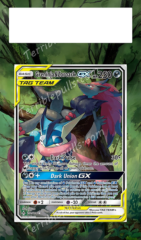 Greninja & Zoroark Tag Team 201 Extended Art
