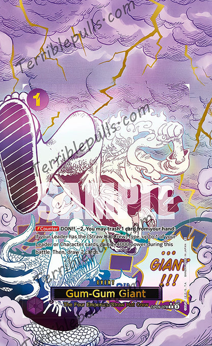 Gum-Gum Giant OP09-078 PRB2 Extended Art