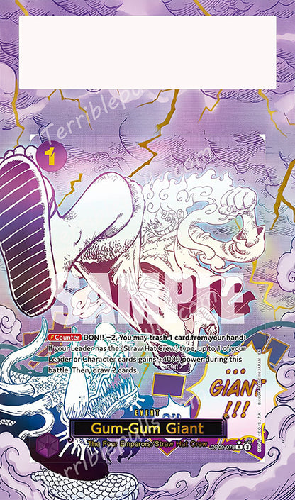 Gum-Gum Giant OP09-078 PRB2 Extended Art
