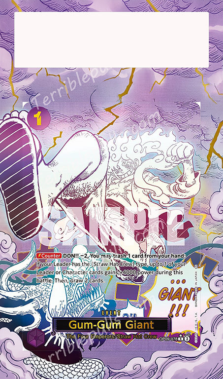 Gum-Gum Giant OP09-078 PRB2 Extended Art