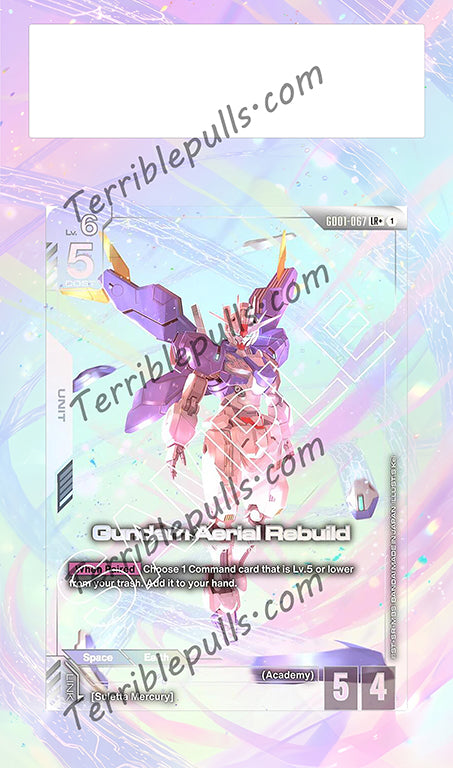 Gundam Aerial Rebuild LR+ GD01 Newtype Rising Extended Art