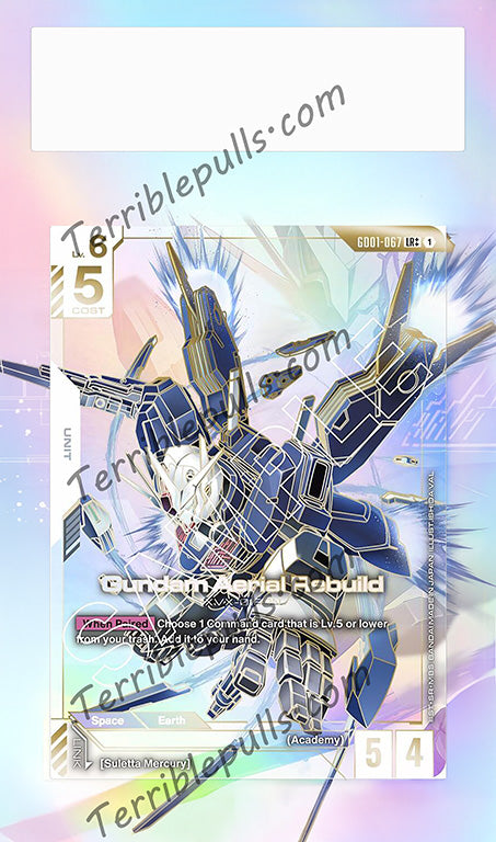 Gundam Aerial Rebuild LR++ GD01-067 Newtype Rising Extended Art
