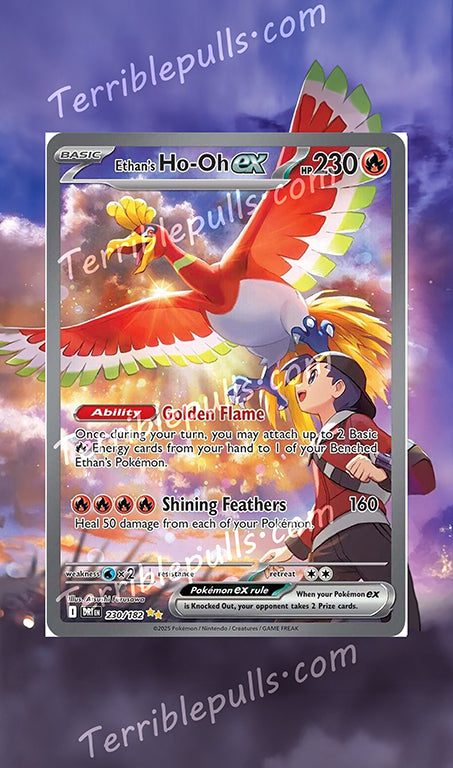 Ethan's Ho-Oh EX Destined Rivals Extended Art