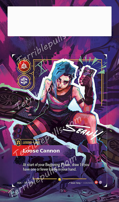 Jinx- Loose Canoon 301 Riftbound: Origins