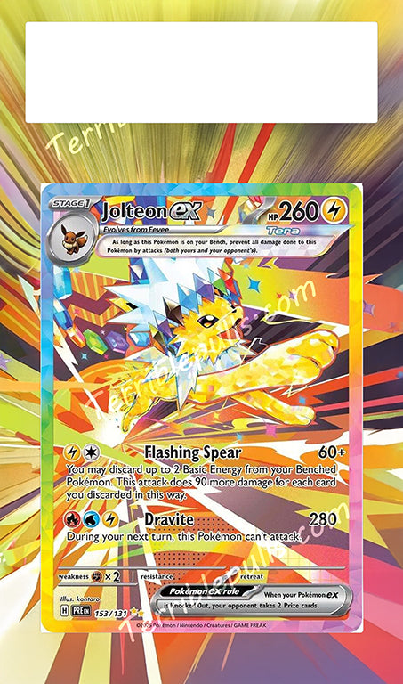 Jolteon EX Prismatic Evolutions Extended Art