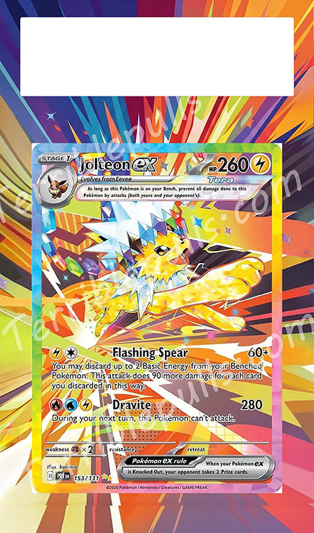 Jolteon EX Prismatic Evolutions Extended Art