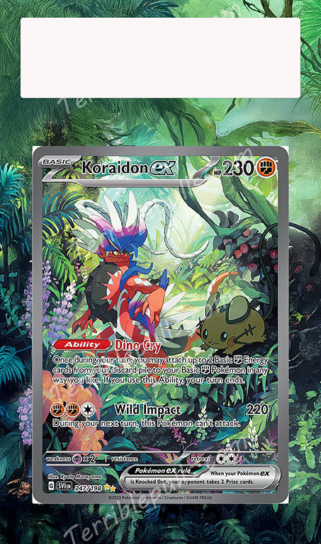 Koraidon EX Scarlet & Violet Base Extended Art