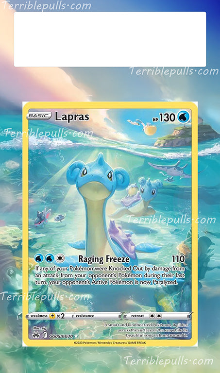 Lapras GG05 Crown Zenith Extended Art