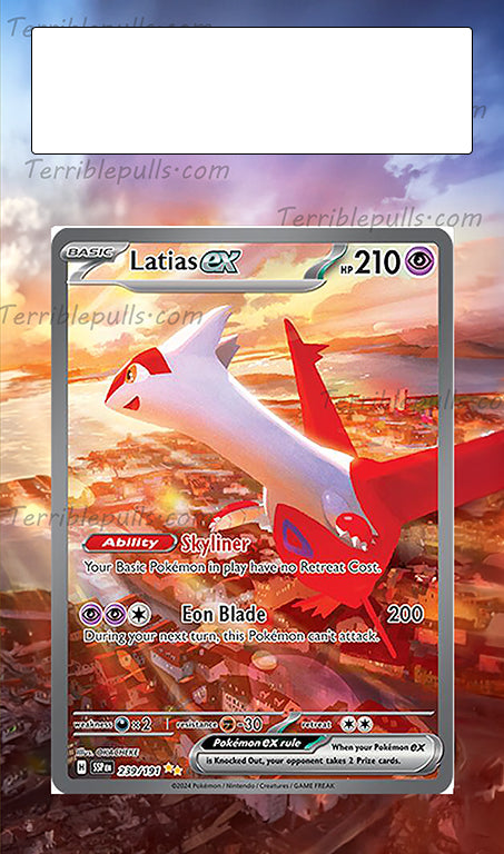 Latias EX Surging Sparks Extended Art