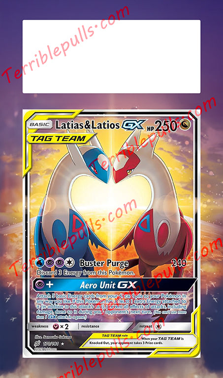 Latias & Latios GX Tag Team 170 Extended Art