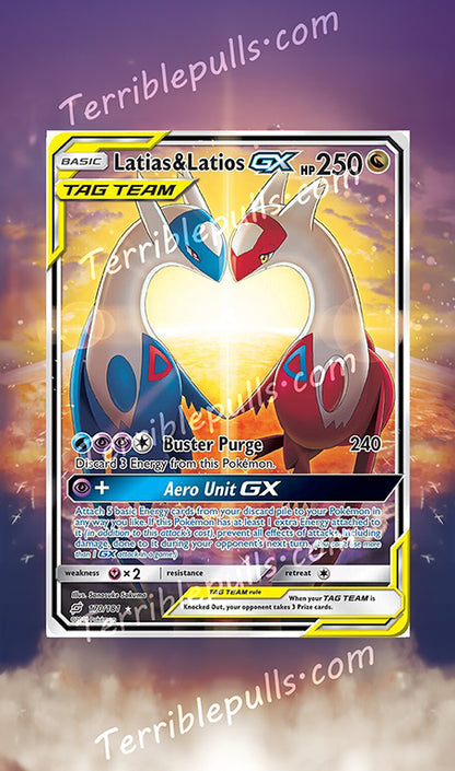 pokemon latios and latias card Latias & Latios GX Tag Team 170 Extended Art – Terrible Slabs