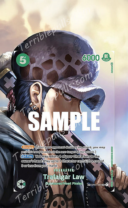 Trafalgar Law SP OP04-OP01-047 Kingdoms of Intrigue Extended Art