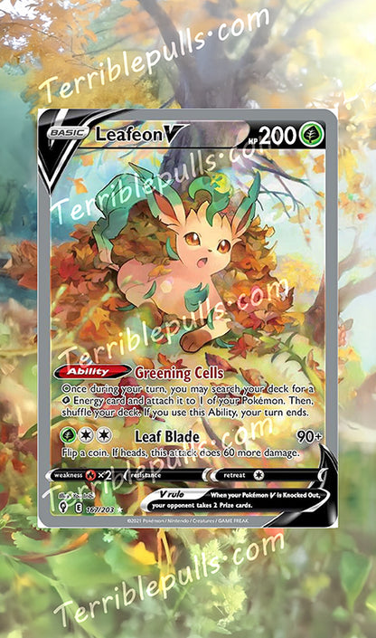 Leafeon V Evolving Skies Extended Art