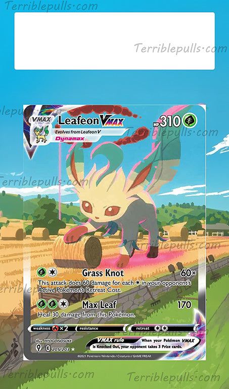 Leafeon VMAX Evolving Skies Extended Art