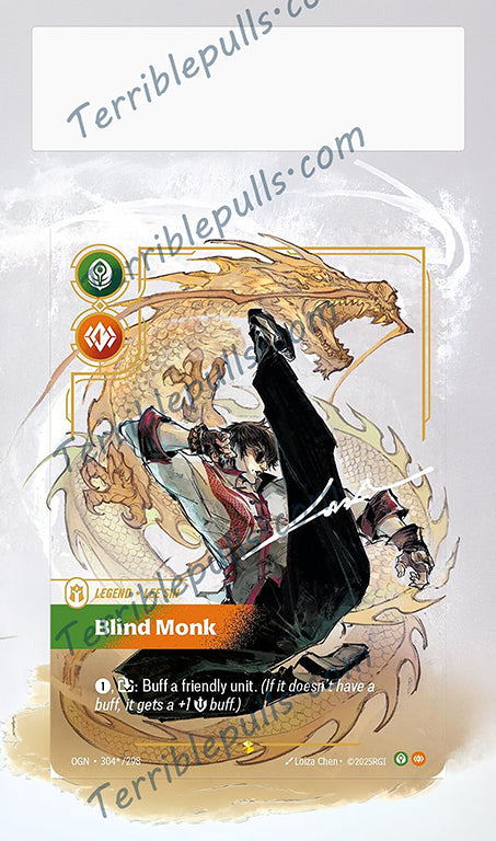 Lee Sin- Blind Monk 304 Riftbound: Origins