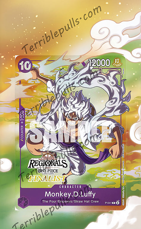 Luffy P-041 Finalist Card Promo