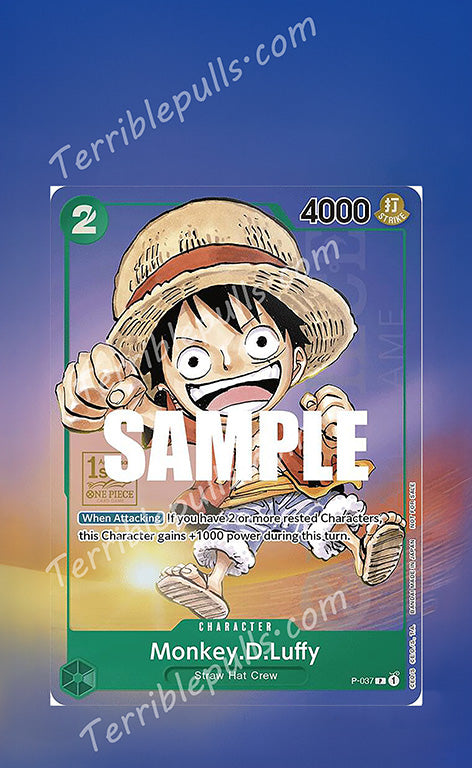Monkey.D.Luffy (1st Anniversary Tournament) Promo P-037 Extended Art