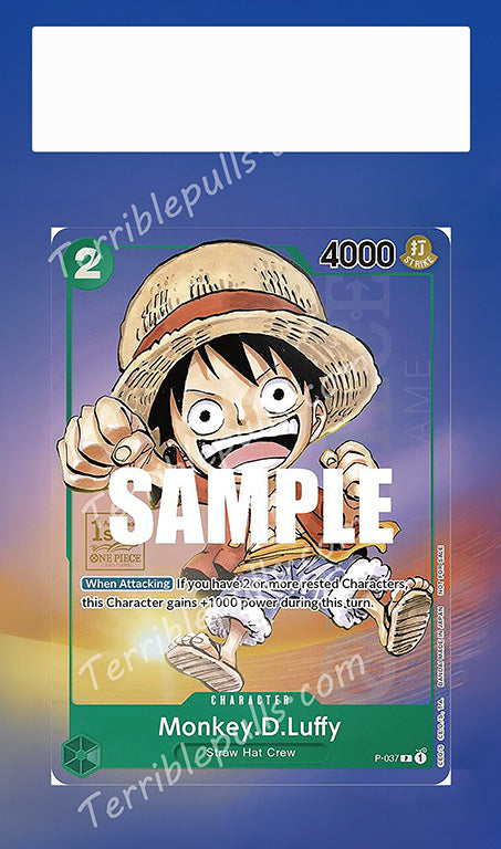 Monkey.D.Luffy (1st Anniversary Tournament) Promo P-037 Extended Art