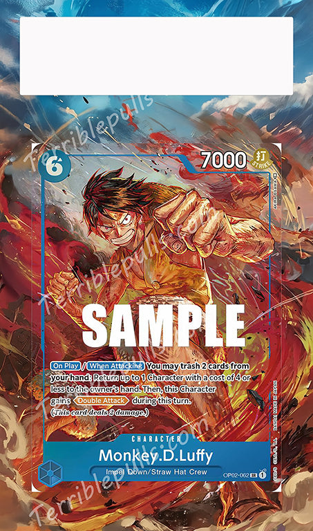 Monkey D. Luffy OP02-062 Paramount War Extended Art