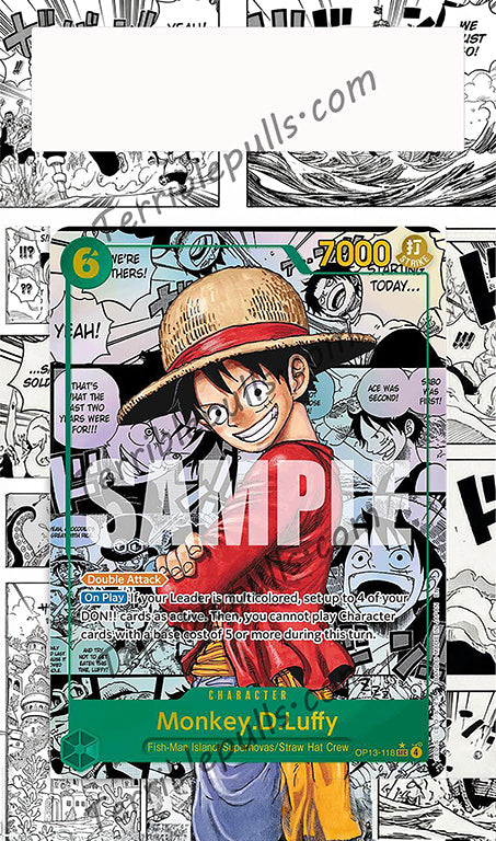 Monkey D. Luffy Manga OP13 Carrying On His Will Extended Art