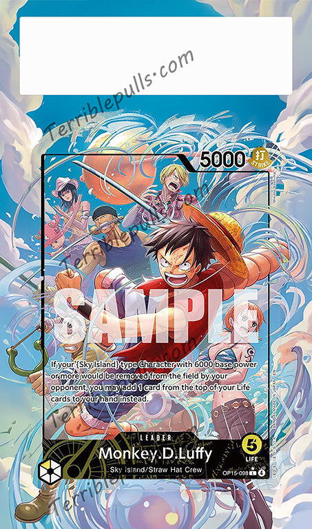 Monkey D. Luffy Leader OP15-098 Alternate Art Extended Art