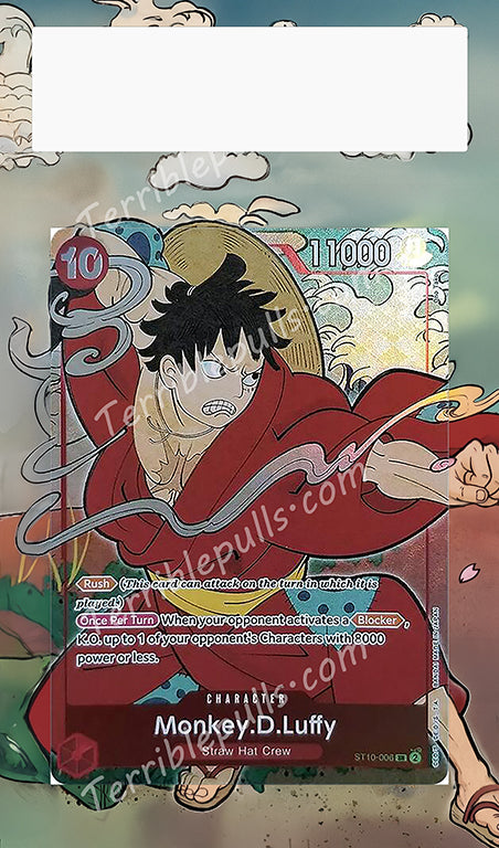 Monkey D. Luffy English Version 1st Anniversary Set ST1-006 Extended Art