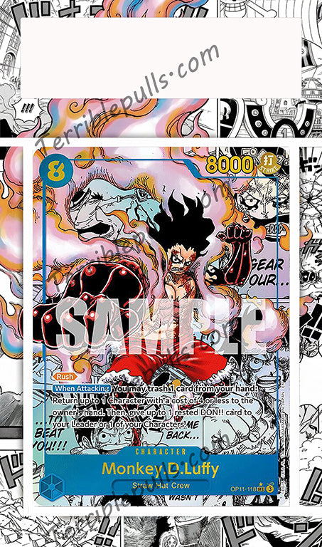 Monkey D. Luffy Manga OP11 A Fist of Divine Speed Extended Art
