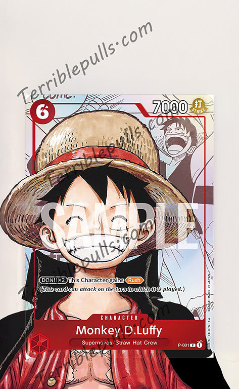 Monkey.D.Luffy (Alternate Art) Promo P-001 Extended Art