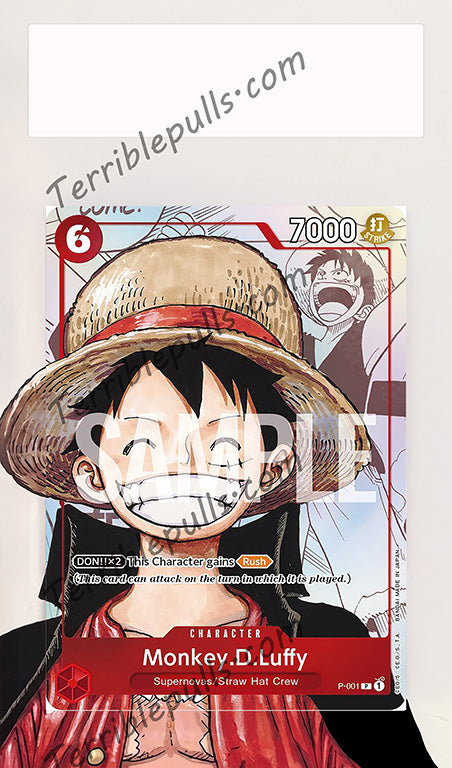 Monkey.D.Luffy (Alternate Art) Promo P-001 Extended Art