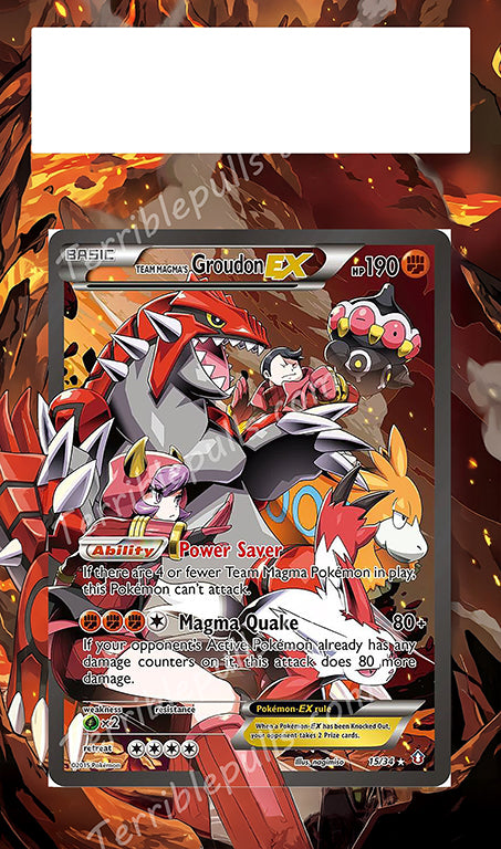 Team Magma's Groudon EX 15/34 Extended Art