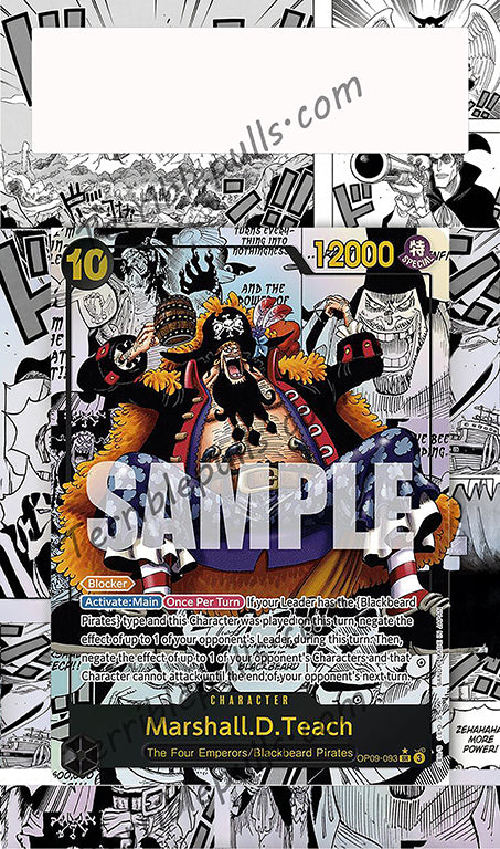 Marshall.D.Teach Manga OP09 Emperors in the New World Extended Art
