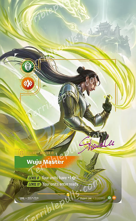 Master Yi Wuju Master 231 Riftbound: Unleashed