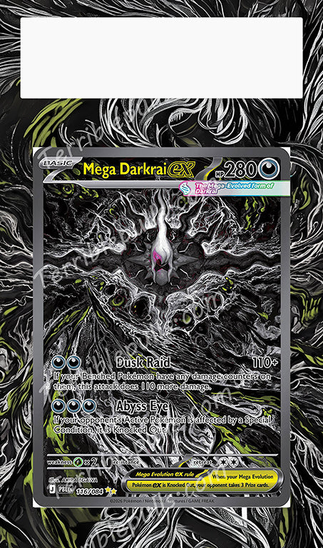 Mega Darkrai EX 116 Pitch Black Extended Art