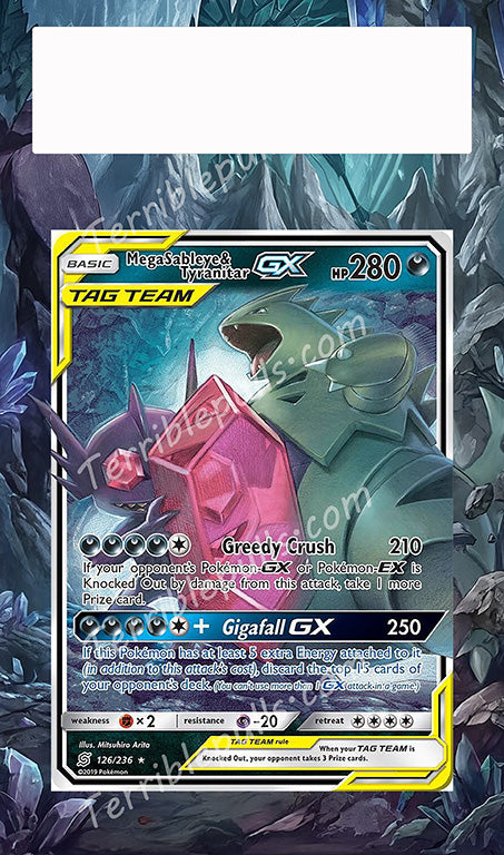 Mega Sableeye & Tyranitar GX Tag Team 126 Extended Art