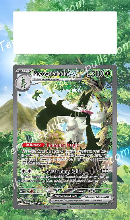Meowscarada EX Paldea Evolved Extended Art