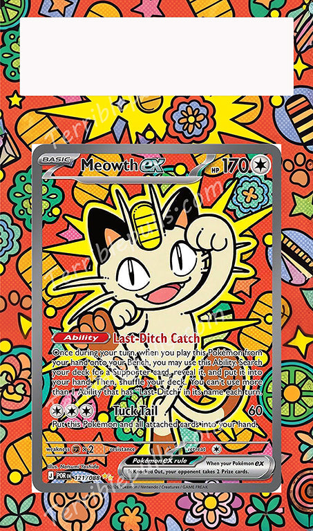 Meowth EX 121 Perfect Order Extended Art