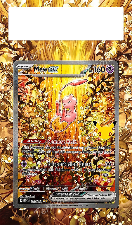 Mew EX 152 30th Anniversary Extended Art