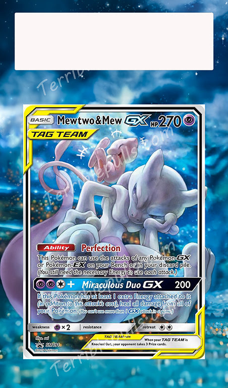Mewtwo & Mew GX Tag Team SM191 Extended Art