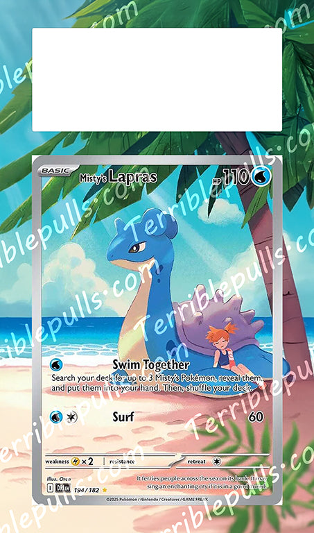 Misty's Lapras Destined Rivals Extended Art