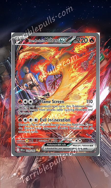 Moltres EX Destined Rivals Extended Art