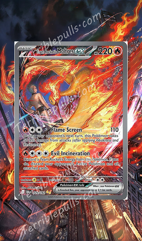 Moltres EX Destined Rivals Extended Art