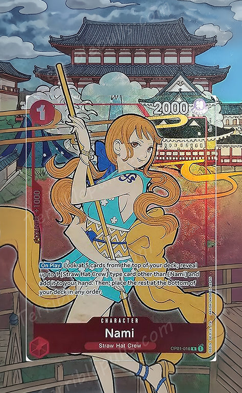 Nami English Version 1st Anniversary Set OP01-016 Extended Art