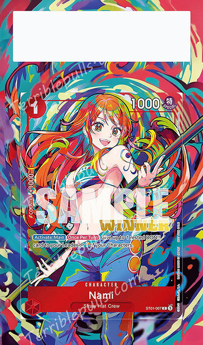 Nami 2025 New Year Winner Promo ST01-007 Extended Art