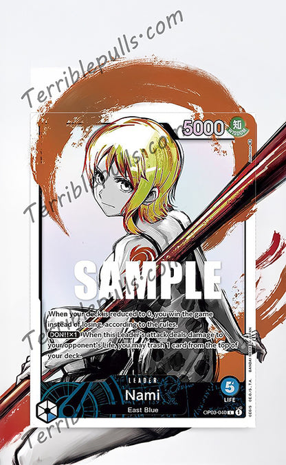 Nami Alternate Art OP03-040 Pillars of Strength Extended Art