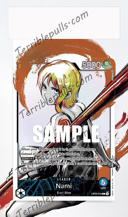 Nami Alternate Art OP03-040 Pillars of Strength Extended Art